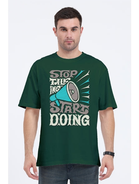 Motivational Slogan Oversized Tshirt