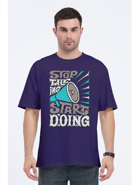 Motivational Slogan Oversized Tshirt