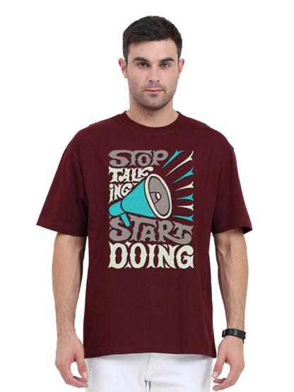 Motivational Slogan Oversized Tshirt