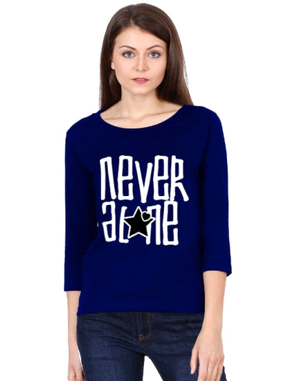 Never Alone Full Sleeve Tshirt