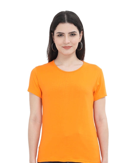 Sunset Orange Plain Tshirt