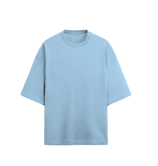 Blue Terry Oversized Tshirt Women