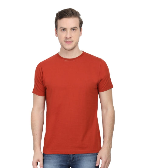 Maroon & Red Shade Plain Tshirt