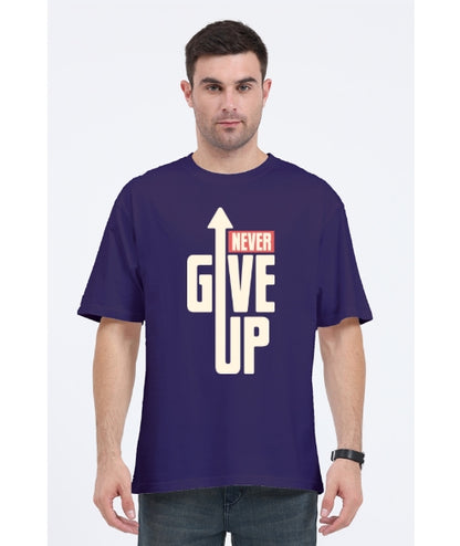 Never Give Up Oversized Tshirt
